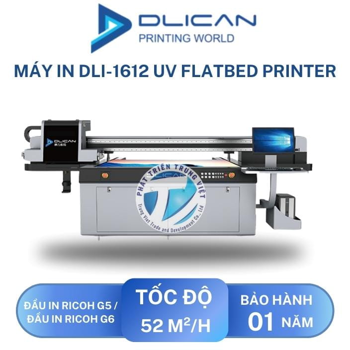 Máy In UV DLI-1612 UV Flatbed&nbsp;
